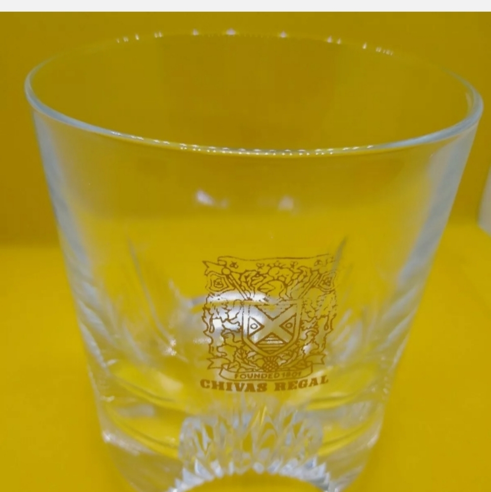 CHIVAS REGAL Scotch Gold Logo Founded 1801 Glass R